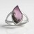 Bague en argent et Calcédoine pourpre (Bali Barong)