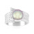 Anello in argento con Perla Ming Porpora (MONOSONO COLLECTION)