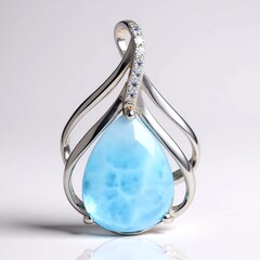 Ciondolo in argento con Larimar