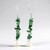 Zambian Emerald Silver Earrings (Riya)