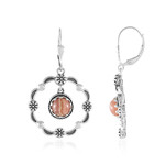 Boucles d'oreilles en argent et Rhodochrosite (Desert Chic)