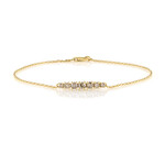Zilveren armband met een I2 Champagne Diamant (de Melo)