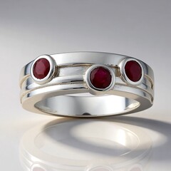 Anello in argento con Rubino della Birmania (Pallanova)