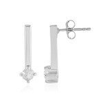 Zirkon-Silberohrringe