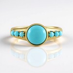 Anello in argento con Turchese Sleeping Beauty (Faszination Türkis)