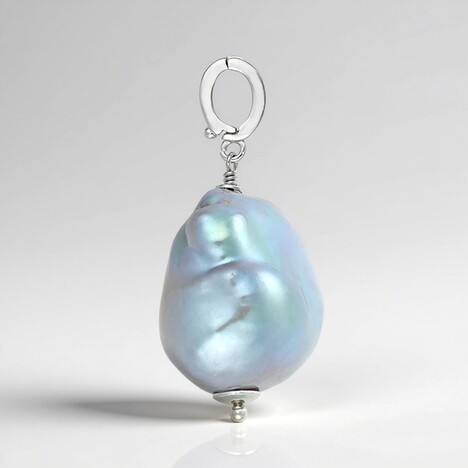 Ciondolo in argento con Perla d'Acqua Dolce Argentata