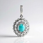 Ciondolo in argento con Turchese
