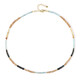Brown Zircon Silver Necklace