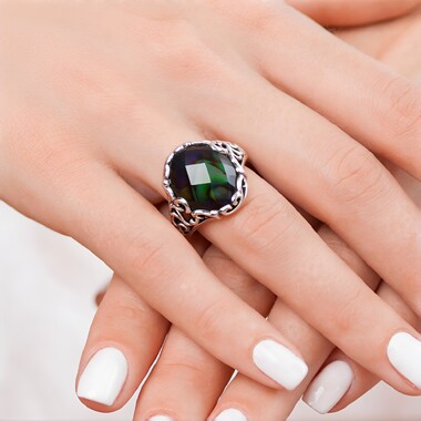 Anillo en plata con Cuarzo blanco (Art of Nature)