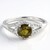 Anello placcato in platino con Tormalina Cuprian