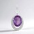Ciondolo in argento con Fluorite Viola