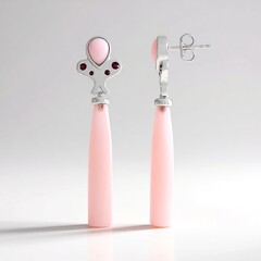 Orecchini in argento con Calcedonio Rosa