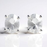 Danburite Silver Earrings