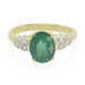 Zilveren ring met een Bahia-smaragd