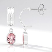 Orecchini in argento con MORGANITE MARROPINO