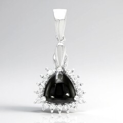 Ciondolo in argento con Ematite Nera