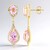Boucles d'oreilles en argent et Kunzite