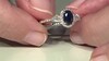 Anillo en oro con Zafiro azul Ceylon (CIRARI)