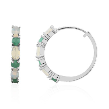 Welo-Opal-Silberohrringe
