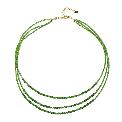 Russischer Diopsid-Silberhalskette (Riya)