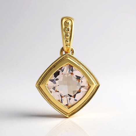 Ciondolo in oro con MORGANITE MARROPINO AAA