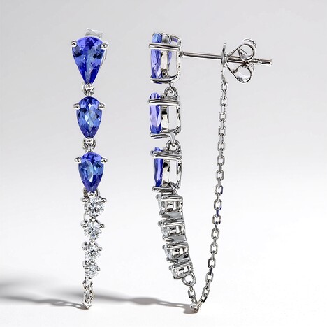 Orecchini in oro con Tanzanite AAA (CIRARI)