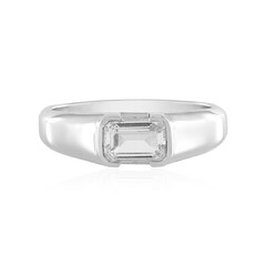 Anello in argento con Topazio Bianco