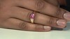 Anillo en plata con Zafiro rosa de Madagascar