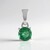 Ciondolo in argento con Apatite Verde