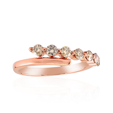 Bague en or et Diamant rose de France SI1 d'Argyle  (Annette)