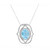 Sky Blue Topaz Silver Necklace