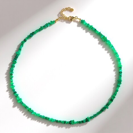 Collana in argento con Opale Verde dell'Etiopia