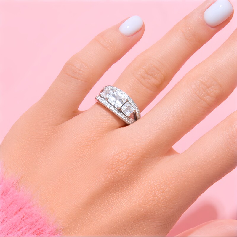 Bague en argent et Danburite