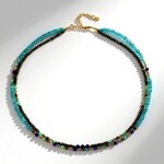 Collana in argento con Ematite Dorata (Riya)