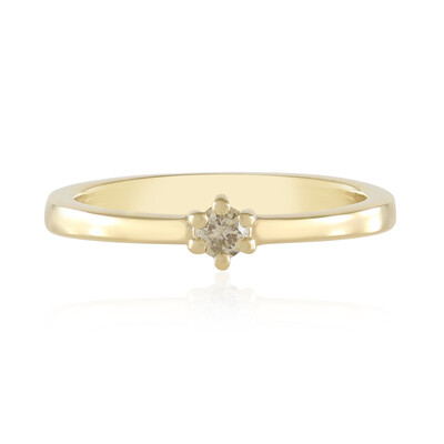 Bague en argent et Diamant chocolat I2