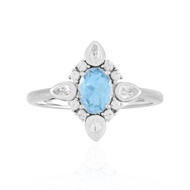 Brasilianischer Aquamarin-Silberring
