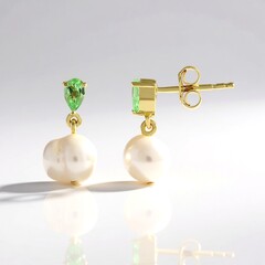 Orecchini in argento con Perla d'Acqua Dolce Bianca