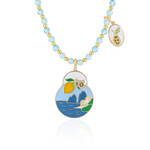 Collier en argent et Citrine
