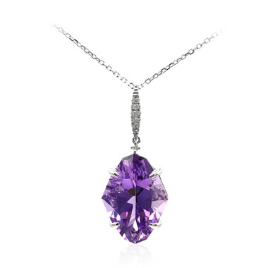 Amethyst-Goldhalskette