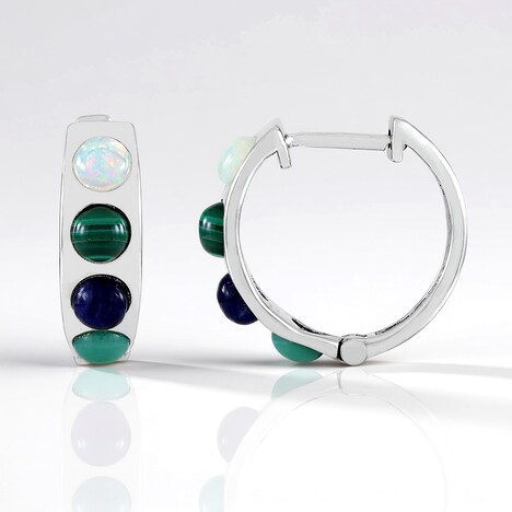 Orecchini in argento con Opale di Welo