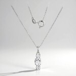 Collana in argento con Topazio Bianco