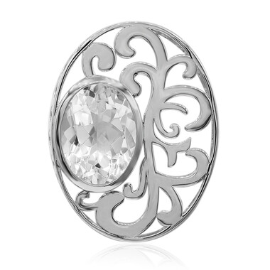 Ciondolo in argento con Quarzo Bianco (MONOSONO COLLECTION)