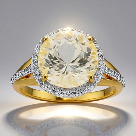 Anello in oro con Euclasio del Brasile (Mark Kaufman)