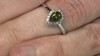 Bague en argent et Vésuvianite
