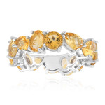 Anillo en plata con Citrino
