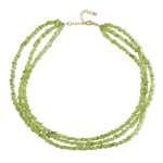 Collier en argent et Péridot