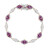 Bracelet en argent et Grenat magenta (Gems en Vogue)