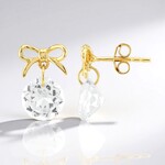Orecchini in argento con Topazio Bianco