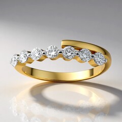 Anello in oro con Diamante VVS1 (G) (Annette)