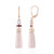 Orecchini in argento con Calcedonio Rosa (KM by Juwelo)